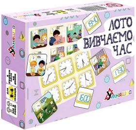 Лото вивчаємо час. Розвиваюча настільна гра