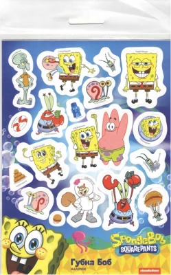 Наліпки "Губка Боб". ТМ "SpongeBob SquarePants"