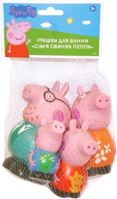 Іграшки для ванни "Сім’я свинки Пеппи". Ігровий набір TM "Peppa Pig"