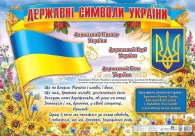 Державні символи України. Плакат