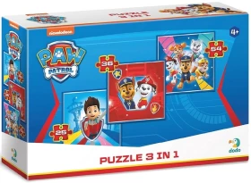 Пазл 3 в 1 "Paw Patrol. Команда готова до пригод"