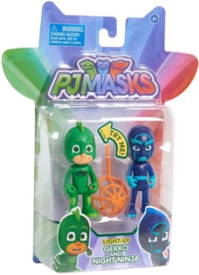 Гекко, що світиться та Нічний Ніндзя. Ігровий набір TM PJ Masks
