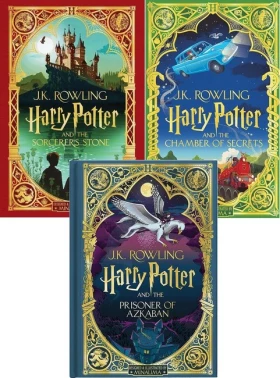Harry Potter and the Sorcerer's Stone + Harry Potter and the Chamber of Secrets + Harry Potter and the Prisoner of Azkaban (set of three books)(MinaLima Edition)