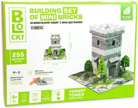 Лісова вежа. Будівельний набір для творчості з міні-цеглинок BLOCKY