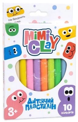 Набір для творчості. Mimi clay. 10 кольорів