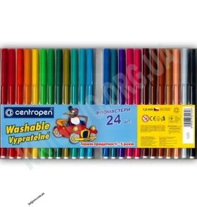 Набір фломастерів  Centropen 24 кольори