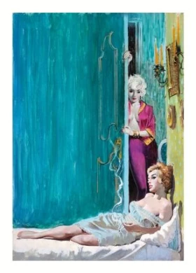 ERNEST CHIRIACA. Never Love A Man, Beacon paperback cover, 1962