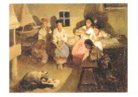 Дівчата ворожать, 1893