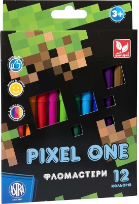 Фломастери Pixel One 12 кольорів - Фломастери та олівці
