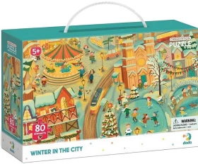 Пазл обсерваційний "Зима у містечку" - Пазлы