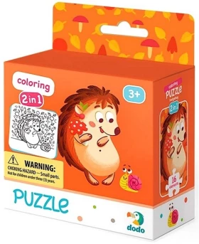 Пазл 2 в 1 "Їжачок" з розмальовкою - Пазлы