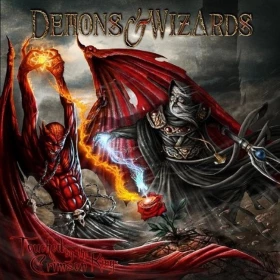 Demons & Wizards – Touched By The Crimson King (LP, Album, Reissue, Remastered, Single Sided, Etched, Vinyl)