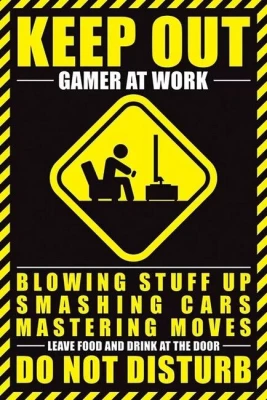 Gamer At Work (Постер)