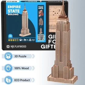 Емпайр Стейт Білдінг. Механічна дерев'яна 3D-модель
