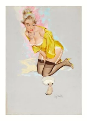 FRITZ WILLIS. Woman Feeding Kitten Bowl Of Milk