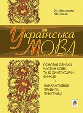 Українська мова. Основні ознаки частин мови та їх синтаксичні функції. Найважливіші правила пунктуації : навчально-тренувальні вправи