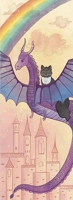 Закладка для книги «Дракон та кошеня. Замок»