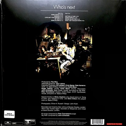 The Who – Whos Next (LP, Album, Reissue, Remastered, Stereo, Coke Bottle Green Vinyl) - фото 2