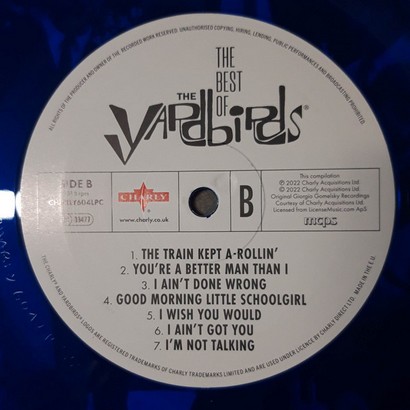The Yardbirds – The Best Of The Yardbirds (LP, Compilation, Translucent Blue Vinyl) - фото 3