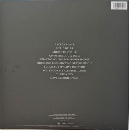 AC/DC – Back In Black (Gold Metallic) - фото 2