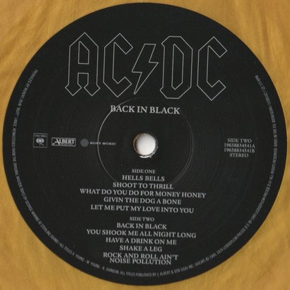 AC/DC – Back In Black (Gold Metallic) - фото 6