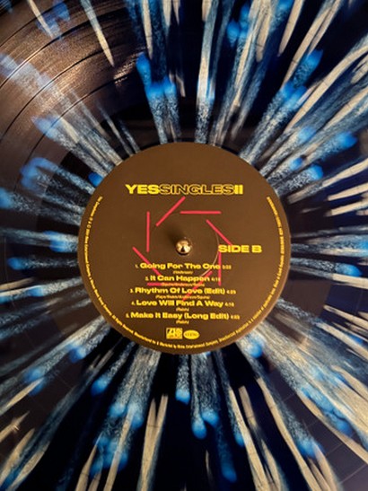 Yes – Yessingles II (LP, Compilation, Blue/White Splatter Vinyl) - фото 5