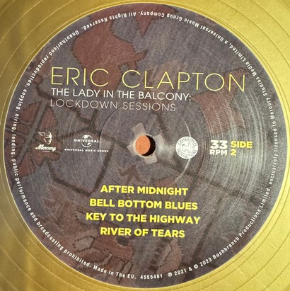 Eric Clapton – The Lady In The Balcony: Lockdown Sessions (2LP, Album, Limited Edition, Reissue, Gold, 180g, Vinyl) - фото 6