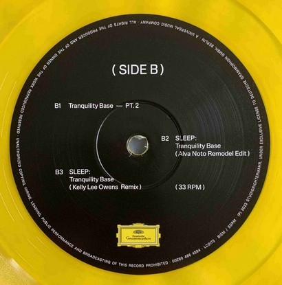 Max Richter - SLEEP: Tranquility Base (LP, EP, Limited Edition, Numbered, Yellow Clear Vinyl) - фото 4