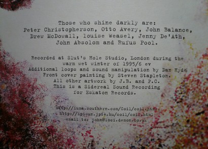 Coil Presents Black Light District – A Thousand Lights In A Darkened Room (LP, Album, Vinyl) - фото 4