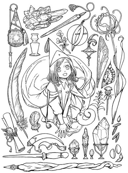 Ательє чаклунських капелюхів. Розмальовка - фото 5