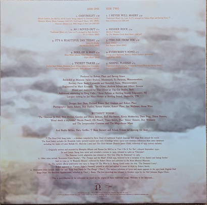 Robert Plant With Suzi Dian – Saving Grace (LP, Album, Stereo) - фото 4