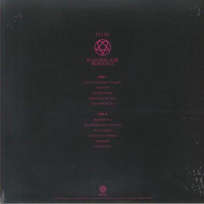 HIM – Razorblade Romance  (LP, Limited Edition, Picture Disc, Reissue, Zoetrope Vinyl) - фото 2
