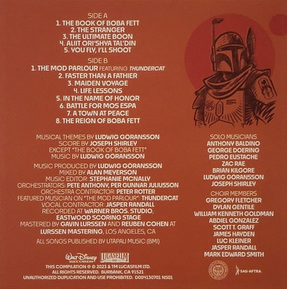 Various – Star Wars: The Book Of Boba Fett (Music From The Original Series)(LP, Compilation, Picture Disc, Stereo, Vinyl) - фото 7