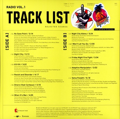 Various – Cyberpunk 2077 Radio OST Vol. 1 (LP, Album, Compilation, Yellow Vinyl) - фото 2