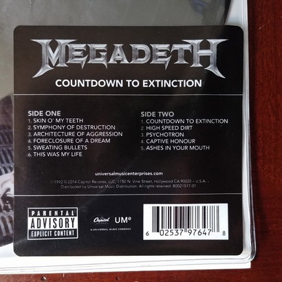 Megadeth – Countdown To Extinction (LP, Album, Limited Edition, Picture Disc, Remastered, Repress, Vinyl) - фото 3