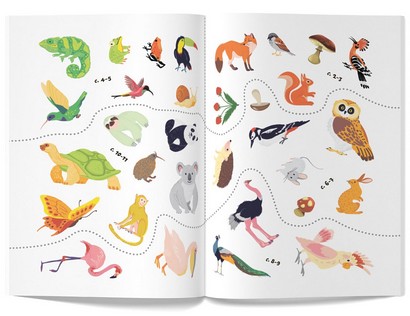 Перші розмальовки з кольоровим контуром і наліпками. Птахи - фото 5