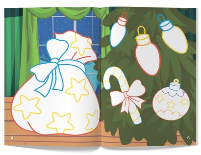 Перші розмальовки з кольоровим контуром і наліпками. Іграшки - фото 2