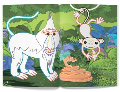 Перші розмальовки з кольоровим контуром і наліпками. Африка - фото 3