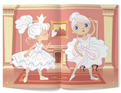 Перші розмальовки з кольоровим контуром і наліпками. Принцеси - фото 4