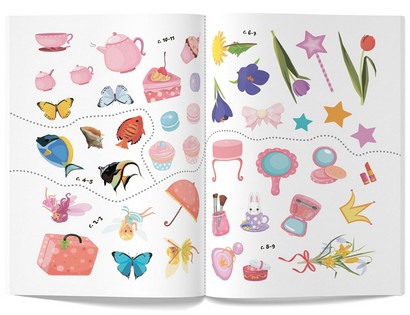 Перші розмальовки з кольоровим контуром і наліпками. Принцеси - фото 5